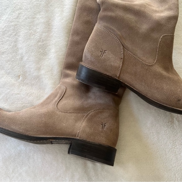 Frye Shirley Over The Knee Riding Boots in Ash Size 8 - Picture 6 of 14